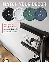 Vista 7 de ECHOGEAR Ocultador de cable de TV – Kit de gestión de cables mini en pared de 2.5 pulgadas, corrector de cables para televisores montados