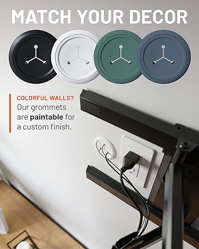 Miniatura 8 de ECHOGEAR Ocultador de cable de TV  Kit de gestión de cables mini en pared de 2.5 pulgadas, corrector de cables para televisores montados en la