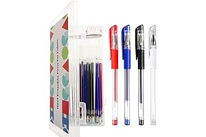 4 Pack Heat Erase Pens for Fabric with Multiple Refills