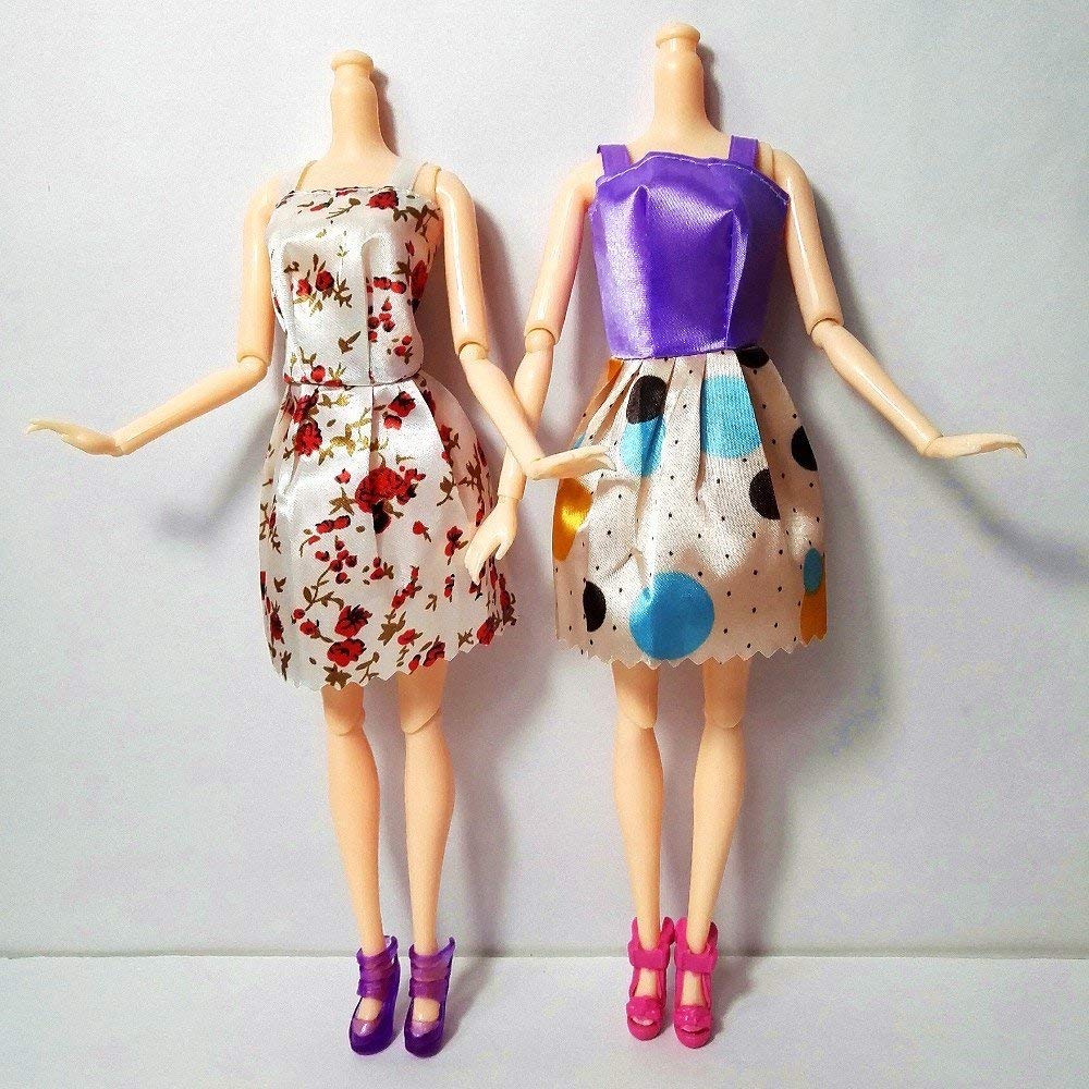 iDream Doll Accessories - Assorted Handmade Fashion Clothes for Dolls (Pack of 12) | Stylish Outfits for 28cm-30cm Dolls for Kids & Doll Collectors 3