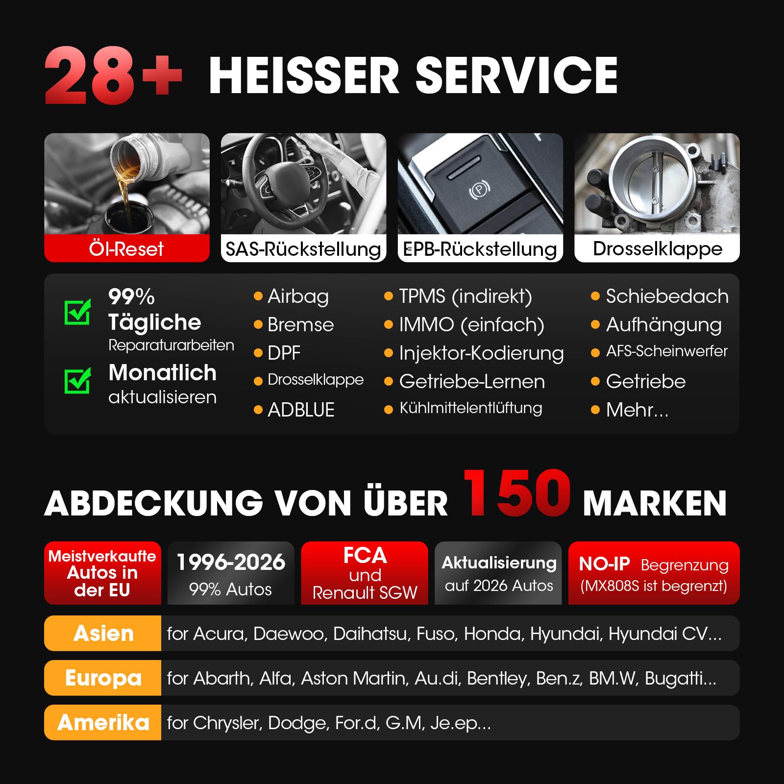 Autel MaxiCOM MK808K-BT OBD2 Diagnosegerät Gleich wie MK808BT Pro 2024 Bidirektionaler Aufstockung des MK808S MX808S, BT Ver. von MX900, Aktiver Test, 28+ Dienst, Alle System Scan-Tool, Batterie Test