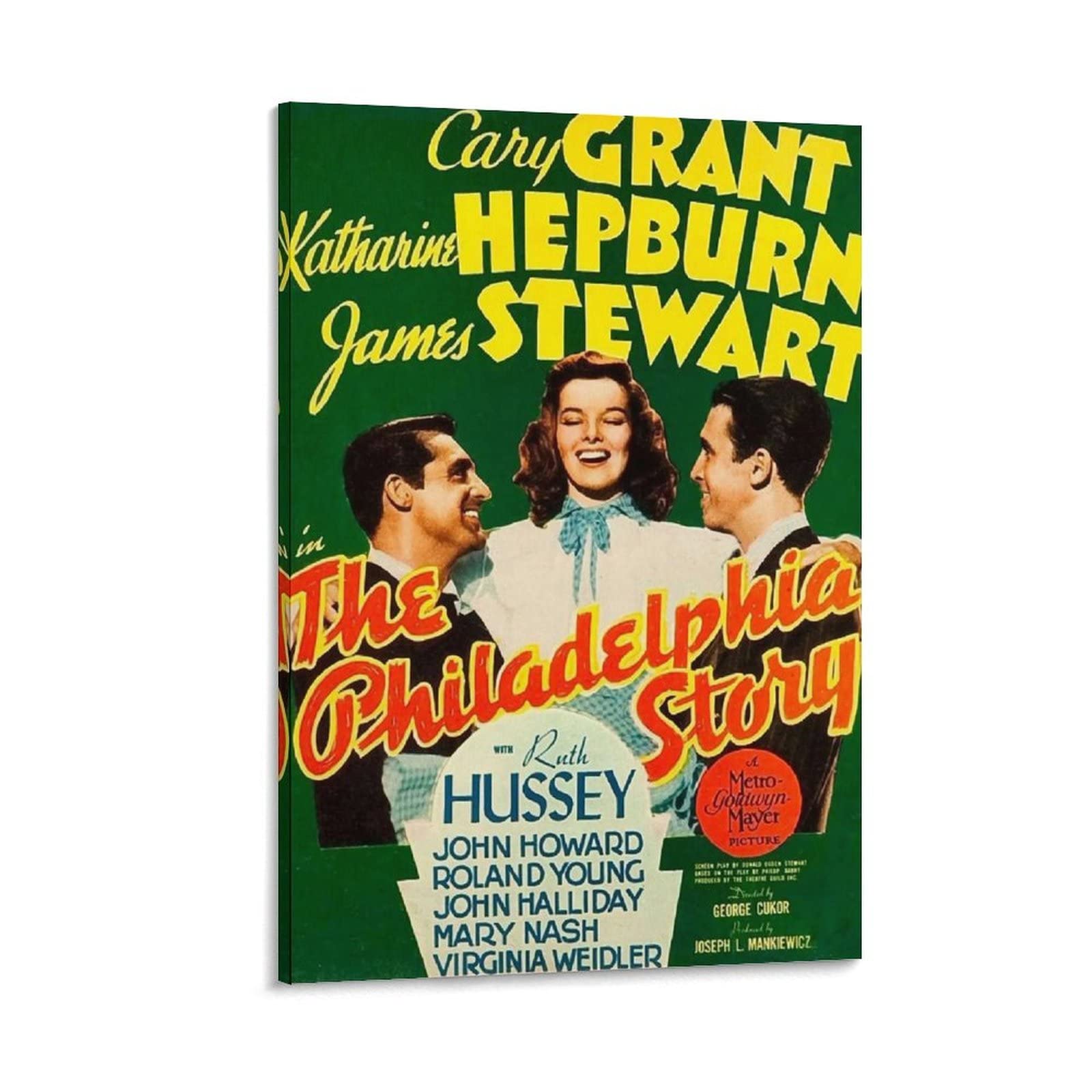 The Philadelphia Story 1940 - Poster vintage con commedia classica, su tela, per soggiorno, camera da letto, 50 x 75 cm