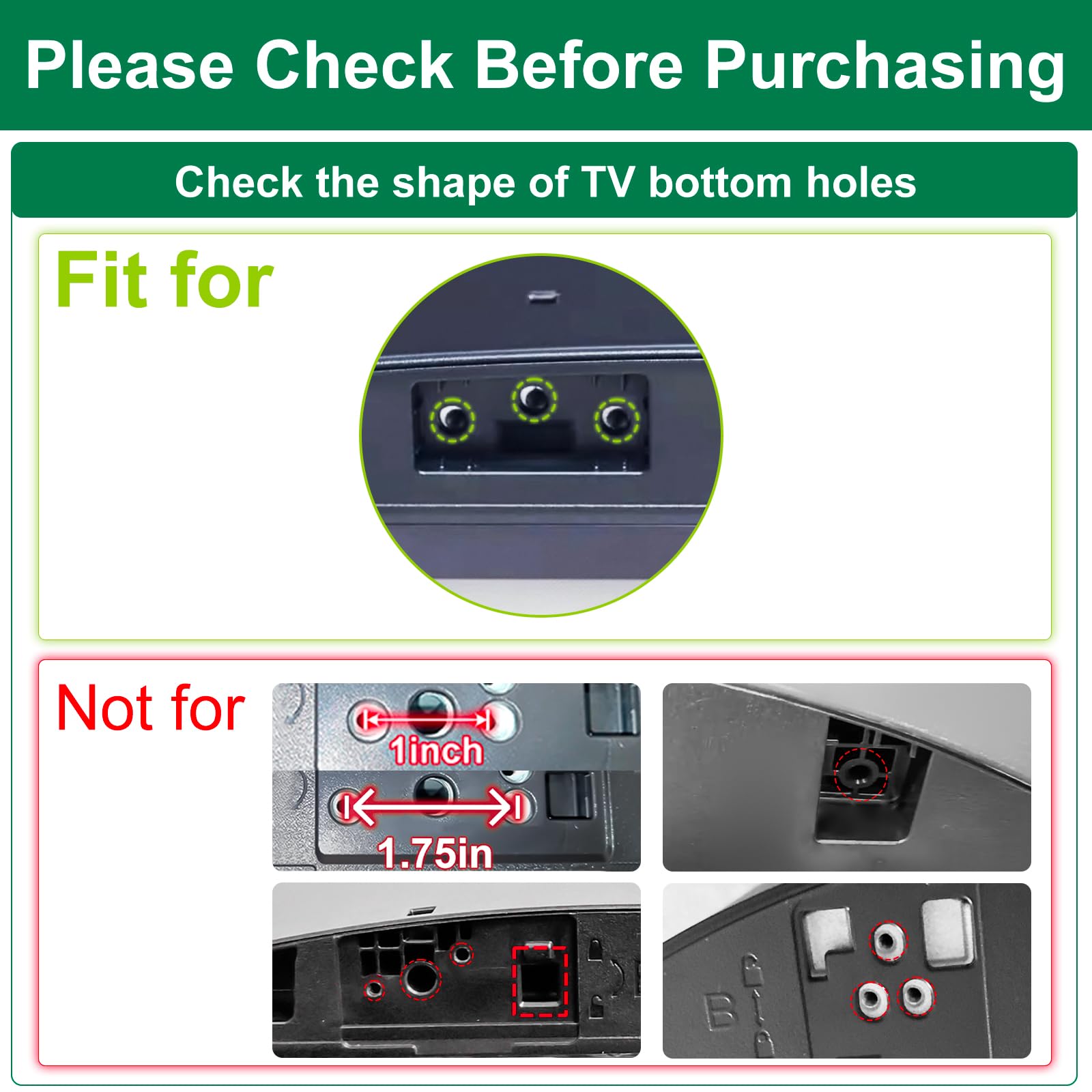 Stand for LG TV Legs, Only for LG 82