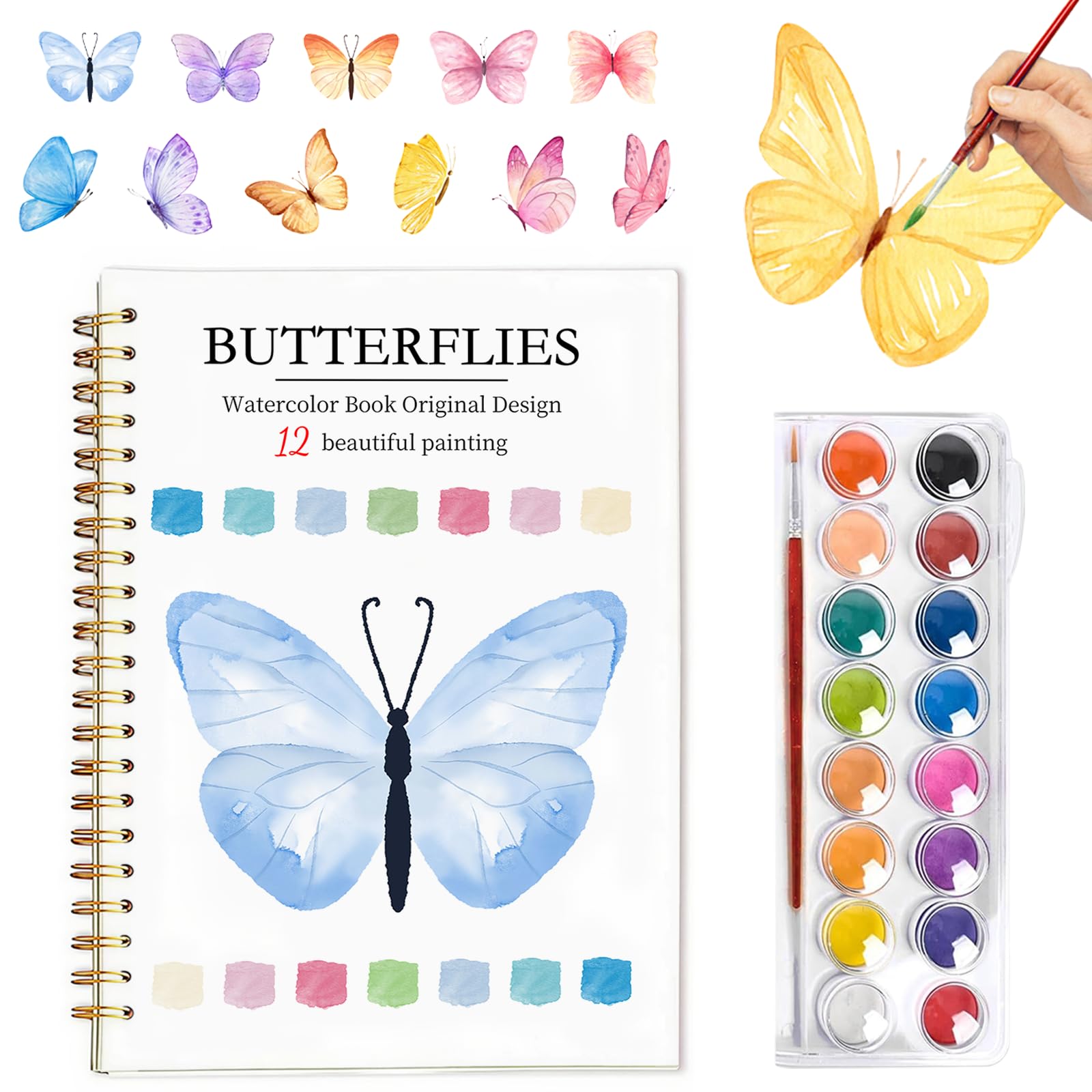 Easy Watercolor Workbook for Beginners - Flower Painting -18