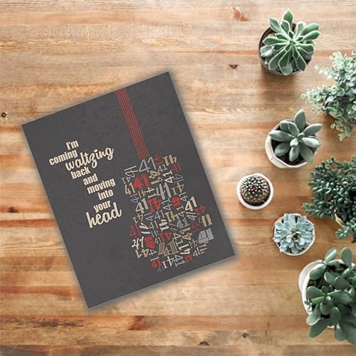 Miniatura 3 de Número 41 - Póster de decoración de pared inspirado en la letra de la canción