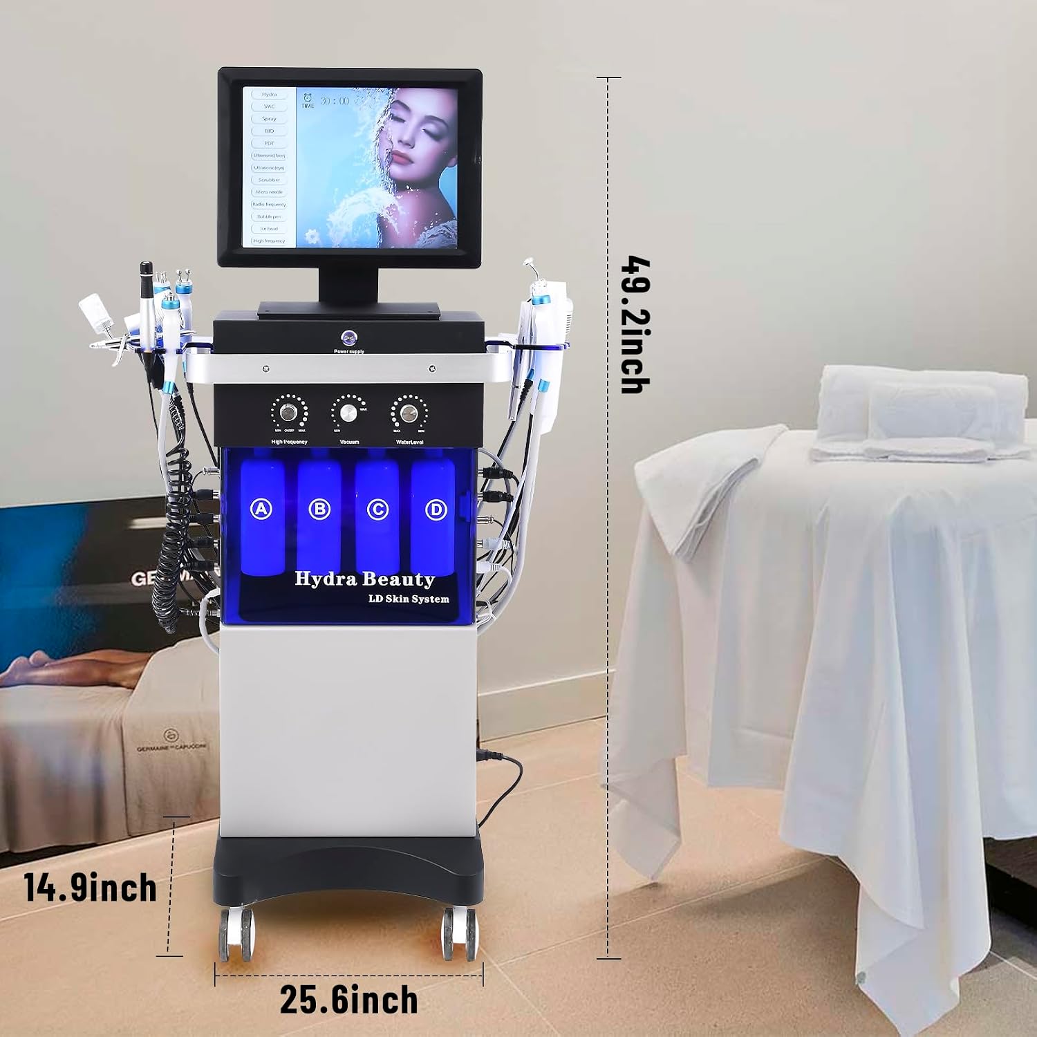 Hydrogen Oxygen Facial Beauty Skin Machine Improvement in The Appearance of Cellulite Device