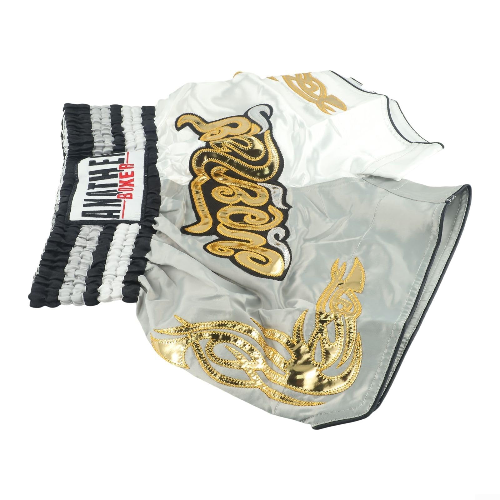 Pantalones cortos de Muay Thai para niños y adultos transpirables con cintura elástica