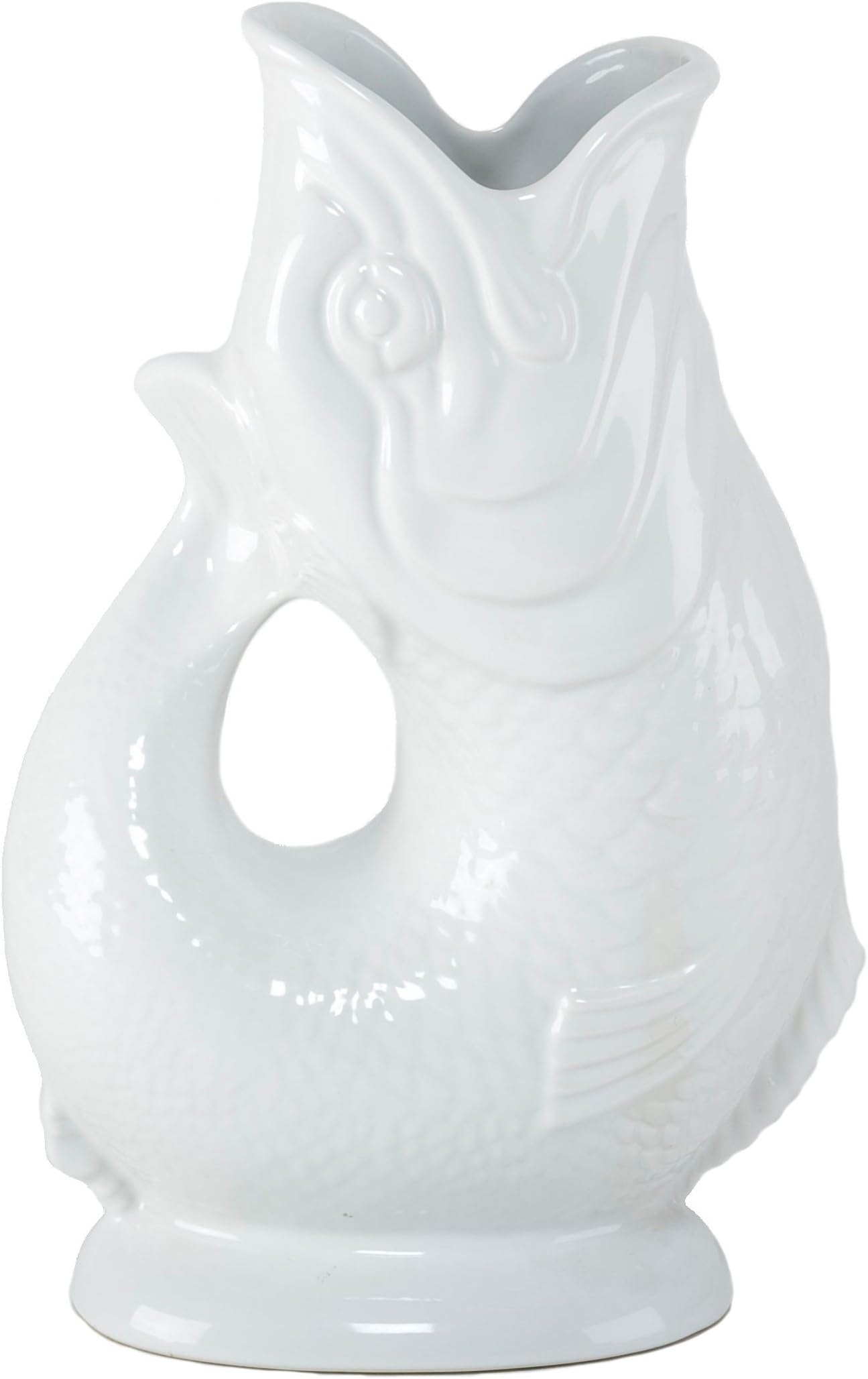 Wade CeramicsGluggle Jug, White, Extra Large (10-Inch)