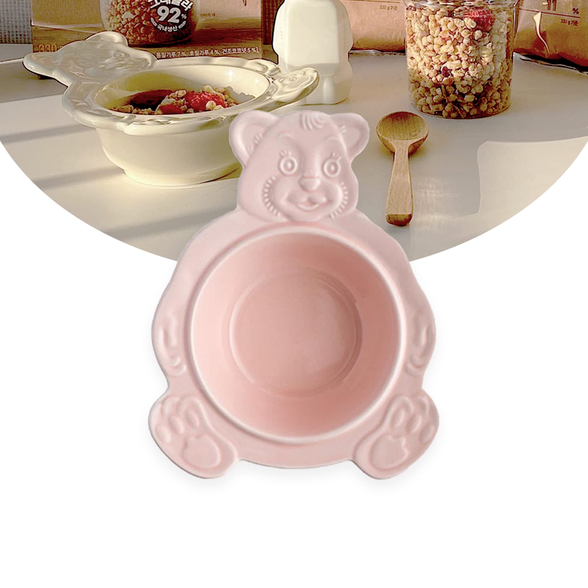 Amazon.co.jp: 韓国インテリア ベアーボウル、韓国食器 かわいい クマ