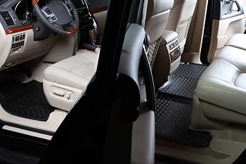 Fits 2013-2018 Toyota RAV4 Floor Mats Front & 2nd Row Seat Liner Set 3D Custom Fit All-Weather Full Set Liners, Black (All Models)