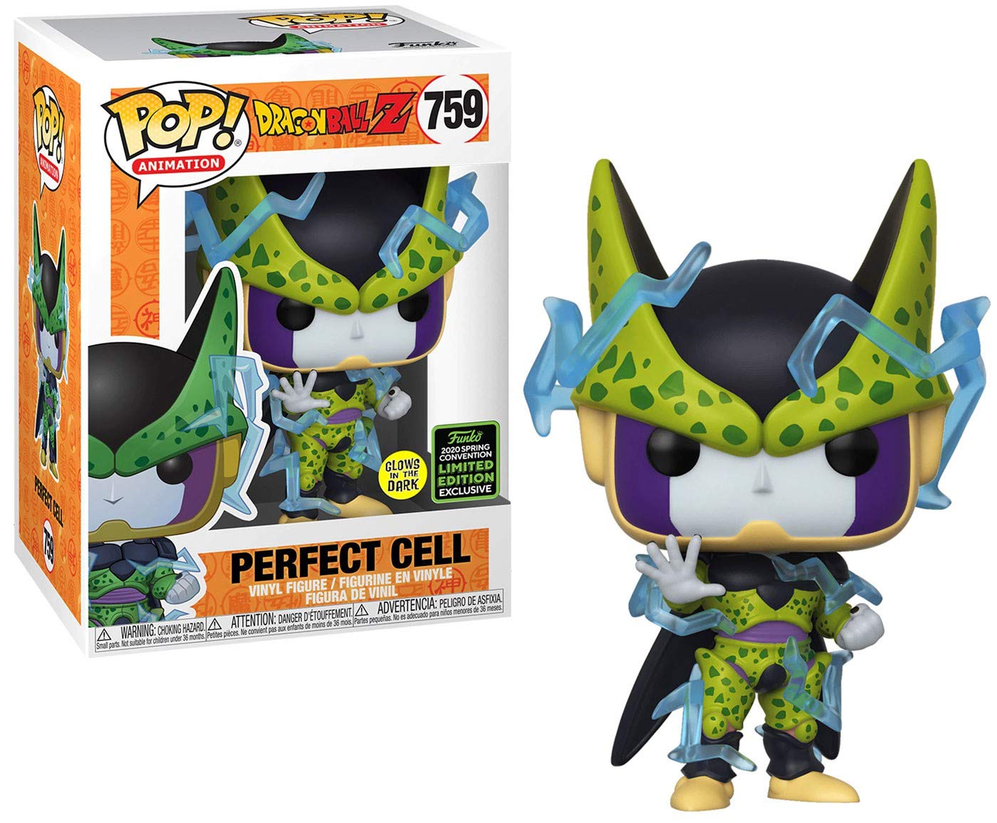 POP! Dragon Ball Z #759 - Perfect Cell Glow in The Dark ECCC 2020 Shared Exclusive