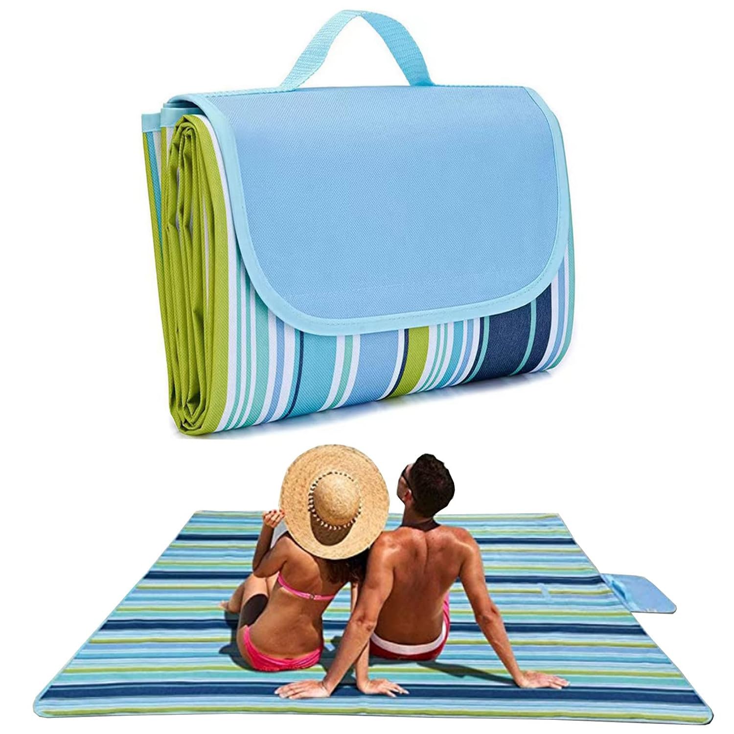 See full amazon price history chart for Unyks Star Picnic Blanket | Beach Picnic mat for Indoor & Outdoor, 80" x 57" Sandproof Waterproof Larger Mat for Travel, Camping, Hiking, Park Grass,Handy Mat Tote, Foldable (Multi-Color) Unyks Star Picnic Blanket | Beach Picnic mat for Indoor & Outdoor, 80" x 57" Sandproof Waterproof Larger Mat for Travel, Camping, Hiking, Park Grass,Handy Mat Tote, Foldable (Multi-Color) (B0D8GJJLNQ) Amazon Price History, Amazon Price Tracker