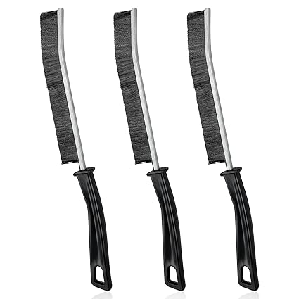Sibba 3 PCS Gap Cleaning Brushes, Multi-Functional Crevice Cleaning Tool, Hard-Bristled Crevice Gap Cleaning Brush, All-Around & Dead Corners Cleaning Brush for Sink, Window, Bathroom & Kitchen