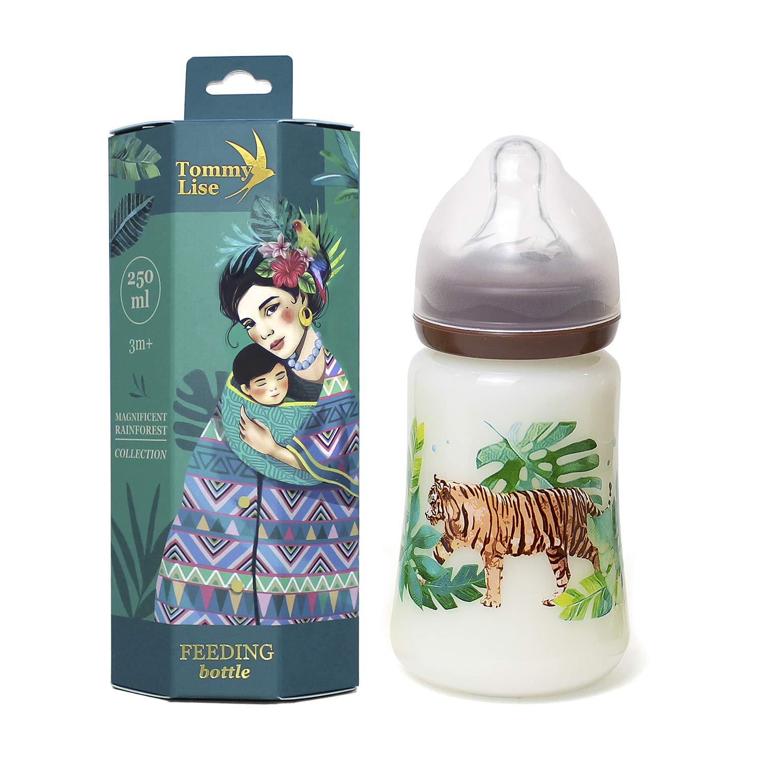 Tommy LiseTommy Lise Wide Neck Baby Feeding Bottle Sutable For 3 -6 Months - Midday Walk (250 Ml)