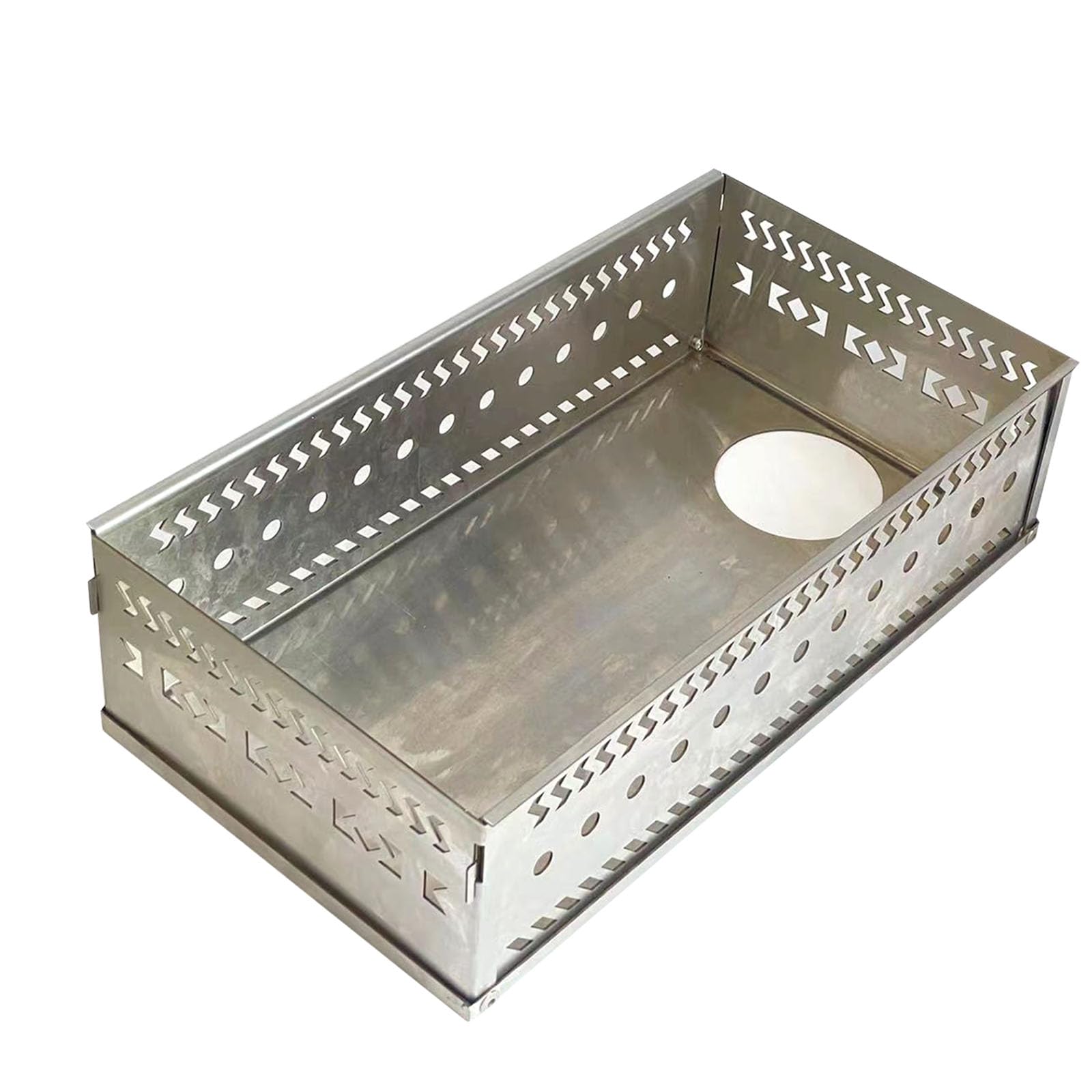 Geavonyg C Ompact 304 Bending Flame Basket 300Mm Net Efficient Steambath Heating Prevents Scalds Home Use Steambath Basket