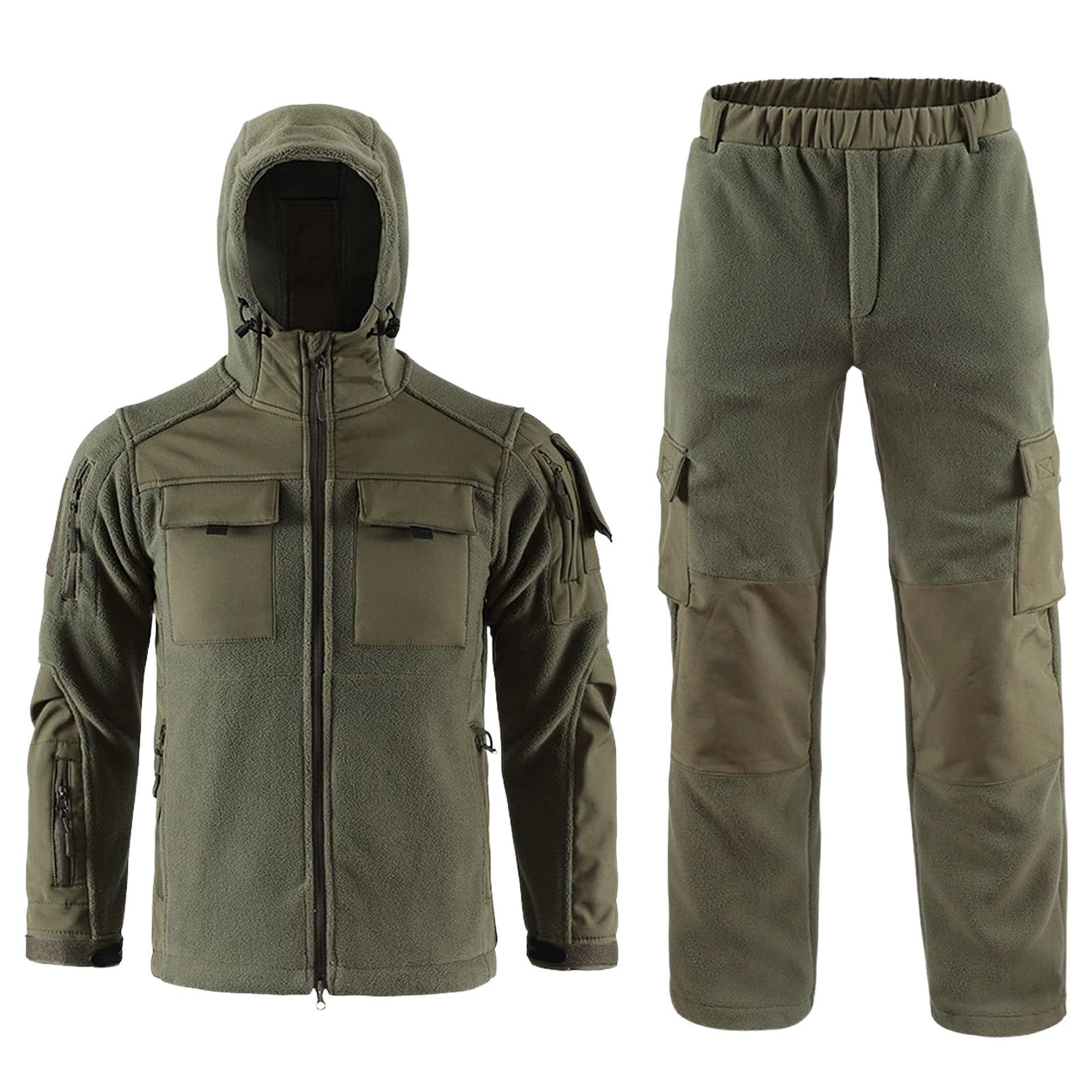 Airsoft Tarnanzug Herren Taktisch Uniformen Shirt & Hosen Anzug Militär Taktische Kleidung Outdoor Camouflage Jagdbekleidung für Kriegsspiel Paintball Jagd Schießen