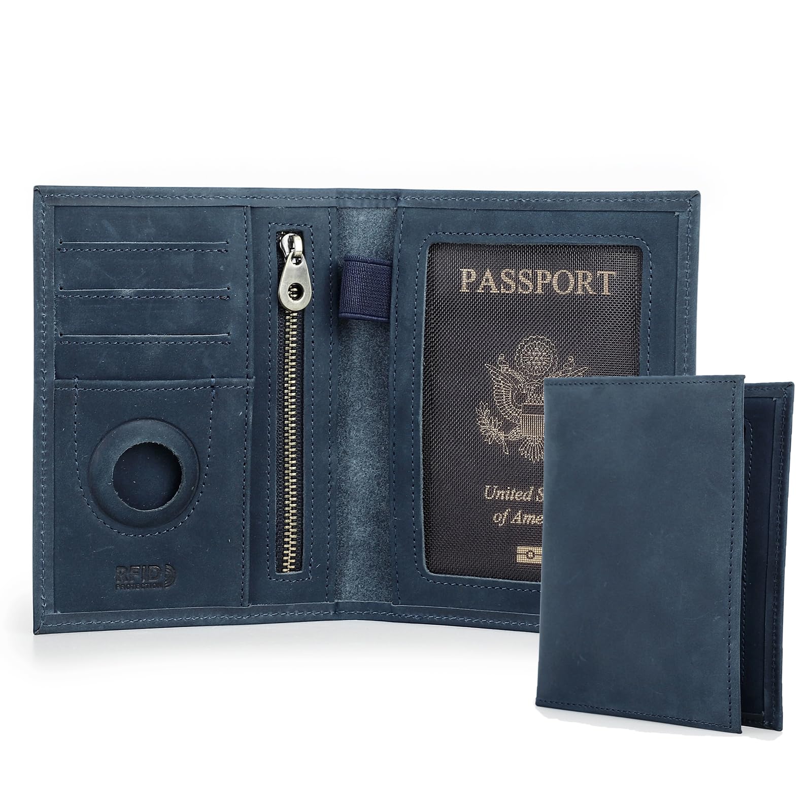 Porta Carte Di Credito Cuoio DUDU Custodia Porta Passaporto In Pelle Da Viaggio Con Protezione Rfid 2968473 Cose Per Viaggiare - Foto 4