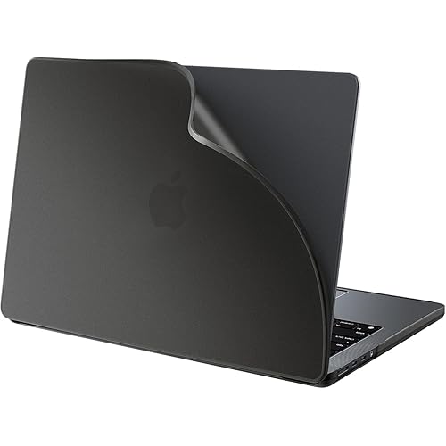 BlueSwan Case Compatible with MacBook Pro 16 inch, M4 M3 M2 M1 Pro/Max 2025 2024-2021 A3403 A3186 A2991 A2780 A2485, Flexible PP and Matte Anti-Fingerprint Protective Case, Matte Black