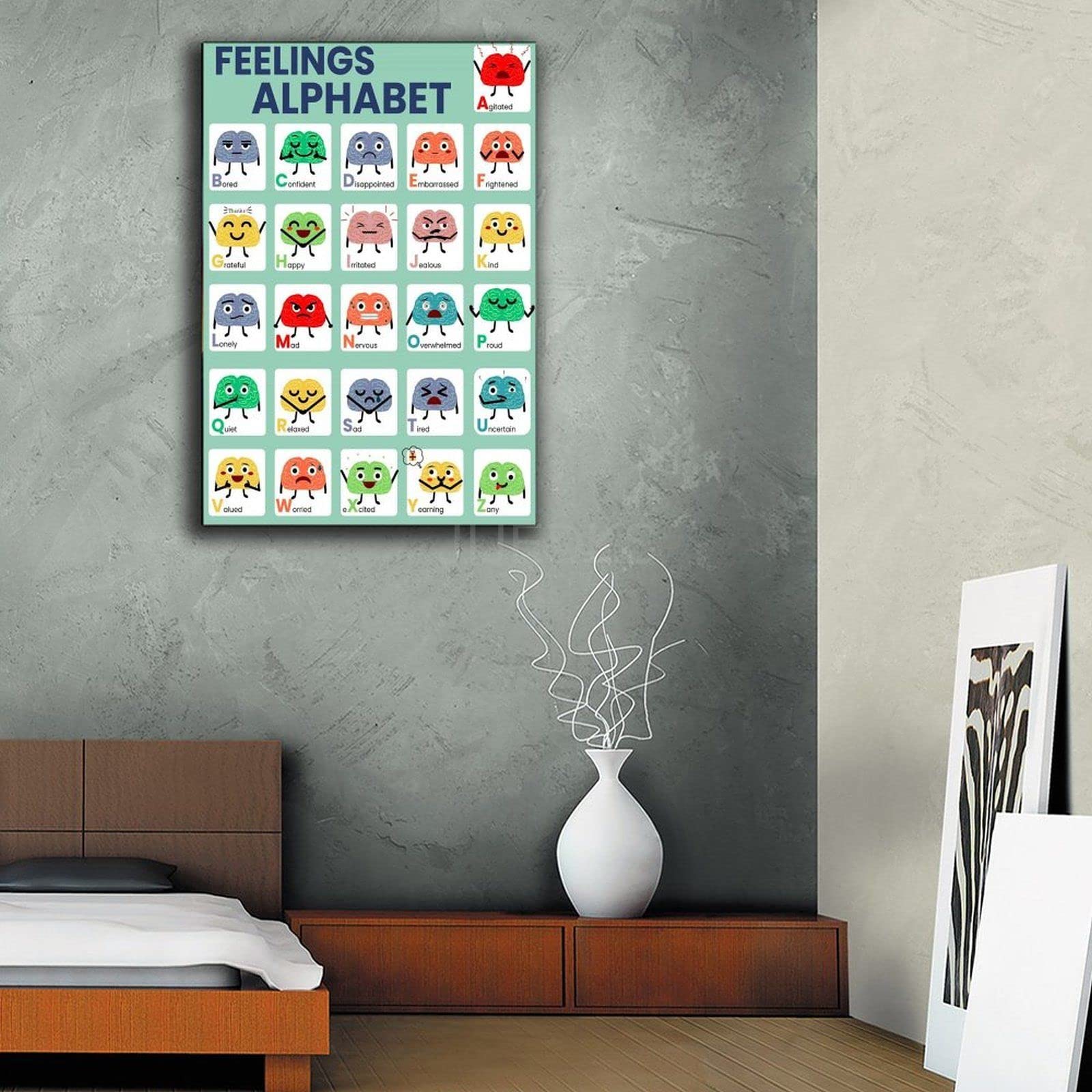 LUGMAZU ABC Alphabet Cursive & Manuscript Chart Poster For...