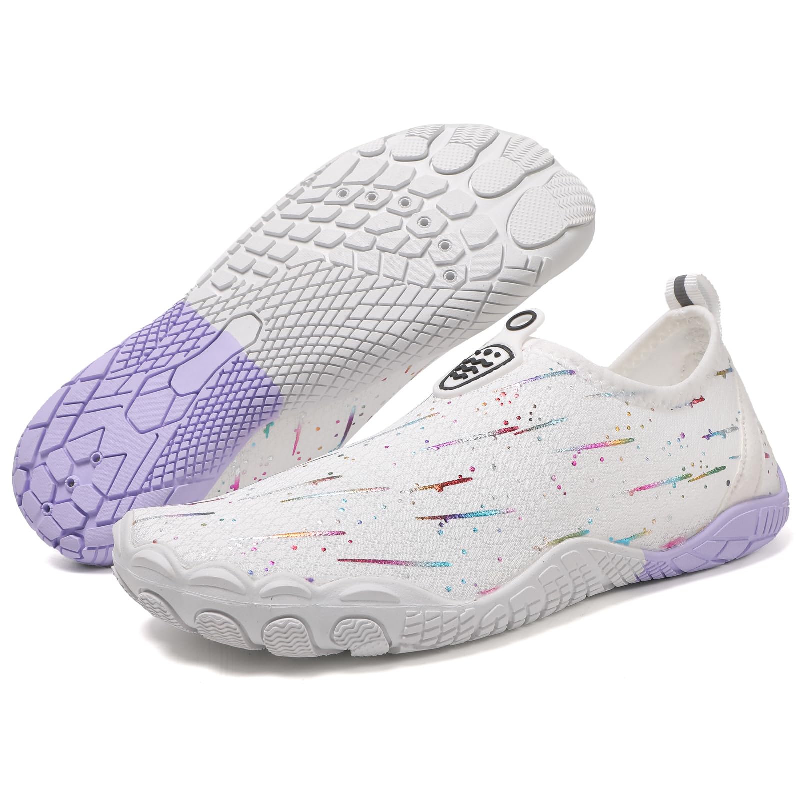 Hiking Barefoot Wide Healthy Breathable Shoes Womens, &Non-Slip Water Footwear for Women and Men White