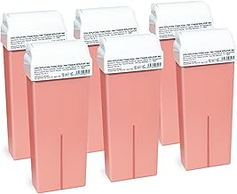 SIE-DEPIL Ceretta Rullo, Rosa, Cera Depilatoria, Ceretta, Ricarica Ceretta Rullo 6 x 100ml, Rullo Ceretta, Universale, Ricariche Ceretta A Rullo, Cera Depilatoria Rullo