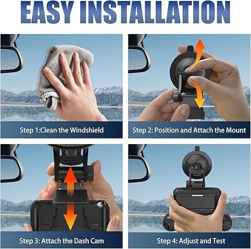 Miniatura 3 de PRUVEEO Soporte para D90 Dash cam