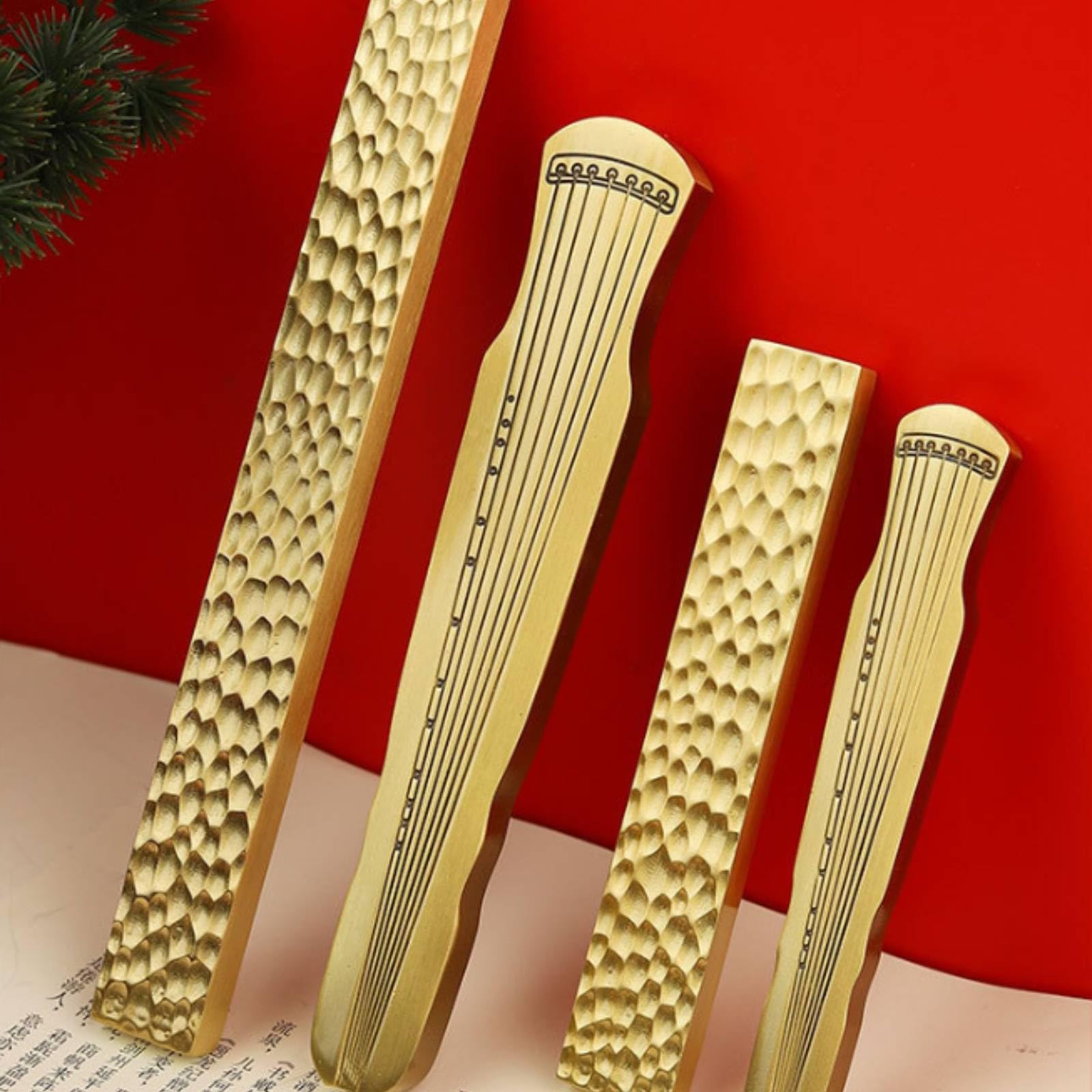 Baoblaze Fermacarte in Ottone Massiccio a Barra Peso da Scrittura Fermapagina Accessorio da Scrivania Peso Robusto per Stabilizzare Carta E Tela Adatto per