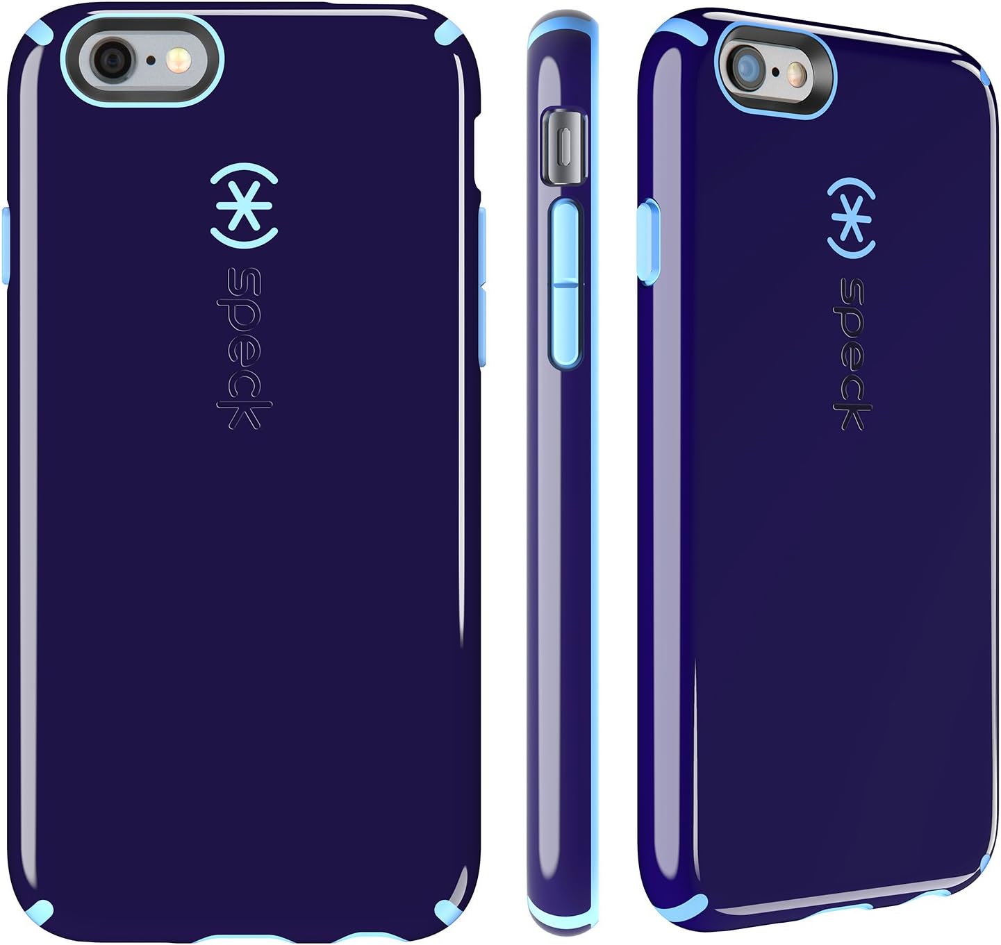 iPhone 6S Case and iPhone 6 Case by Speck Products, CandyShell Protective Case, BerryBlack Purple/Periwinkle Blue
