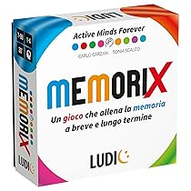 Ludic – Memorix – Un Gioco Che Allena La Memoria a Breve e Lungo Termine! | Giochi di Società per Tutta la Famiglia, Gioco Da Tavolo per Ragazzi e Adulti, Idea Regalo Bambini, Famiglie e Anziani