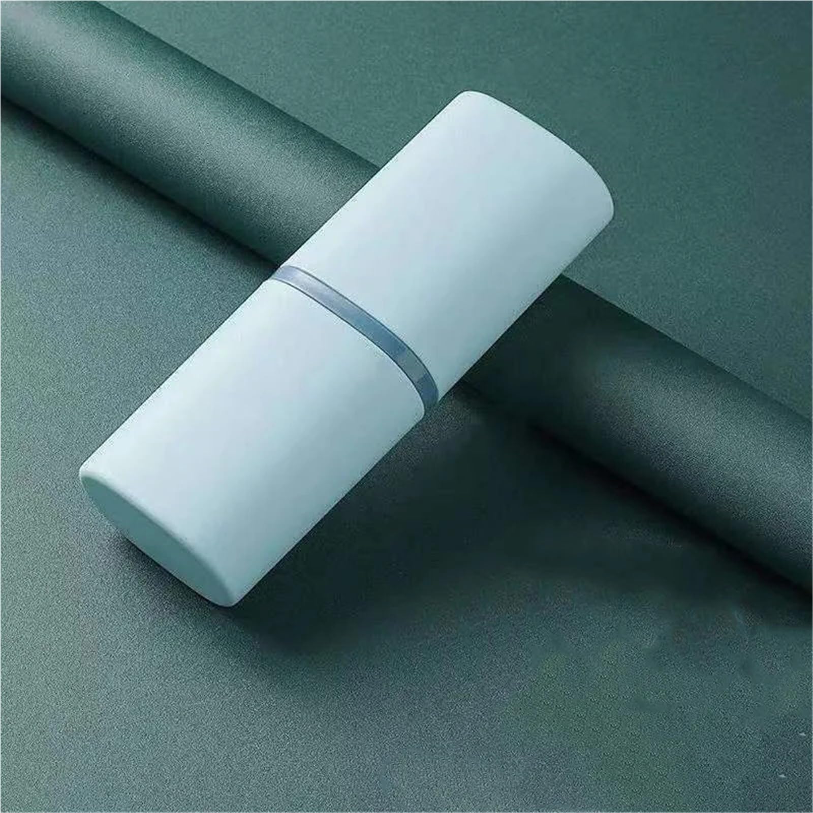 Portaspazzolino 3 pezzi tazza for denti custodia for spazzolino portatile collutorio scatola di immagazzinaggio viaggio campeggio kit dentale lavaggio bagno protettiva(Grey)