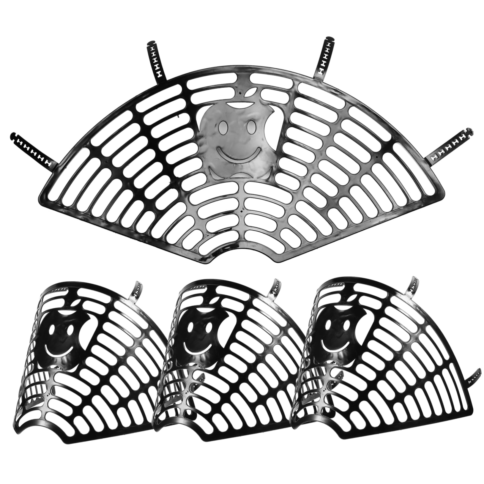 GOOHOCHY 2sets Boy Girl Bike Protective Mesh Black Accessories for Safety Creative Design for Boy Girl Easy Installation for Bikes