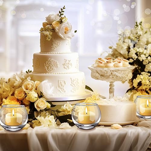 Miniatura 4 de 48 portavelas votivas de vidrio transparente, portavelas a granel, candelitas, mesa de boda, centro de mesa, decoración de jarrón para boda,