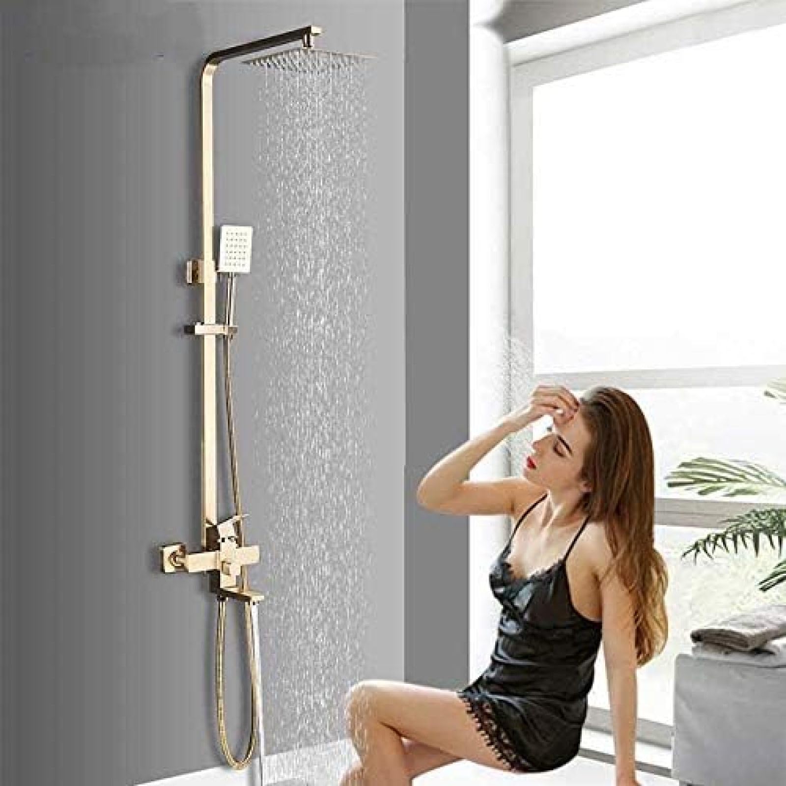 Pomme de douche à effet de pluie de 8 pouces pour une expérience spa relaxante à la maison