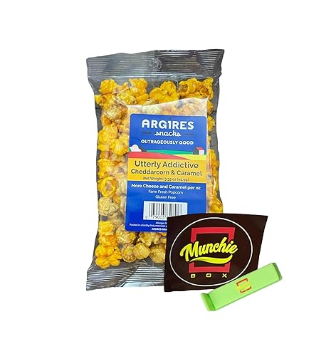 Miniatura 8 de Argires Chicago - Paquete de 9 palomitas de maíz con queso cheddar gourmet, bolsas de 3 onzas, Chicago Snack House