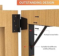 Vista 4 de Soporte de esquina para puerta, resistente, ajustable, sin hundimiento, hierro sólido duradero para puertas de cobertizo, puertas de entrada