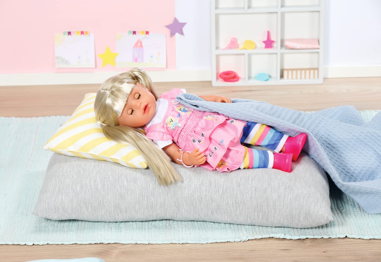 BABY Born Kindergarten Little Sister 36cm, Puppe mit Haaren und Funktionen ohne Batterie, inkl. Zubehör, für Kinder ab 3 Jahren, 36 cm große Puppe, 834916 Zapf Creation