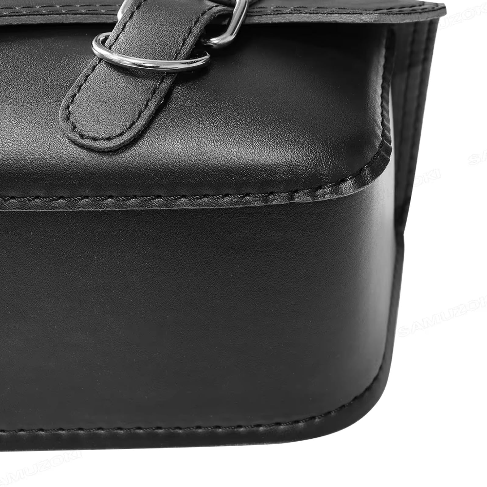 Compatibile Con Chopper Per Borsa Per Viaggio Sella In PU Nera Per Cruiser Con Modifica Degli Accessori Della Borsa Stoccaggio Moto Bollitore Sacche Moto(B)