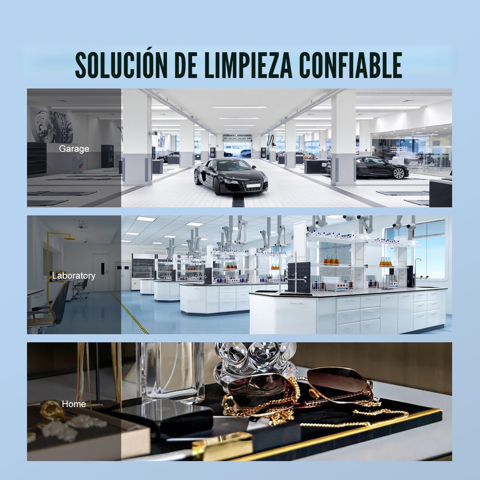VEVOR Limpiador Ultrasónico 3L, Bandeja Ultrasónica Digital de Acero Inoxidable con Calefacción Tiempo y Temperatura Ajustable Dispositivo de Limpieza Ultrasónica para Joyería Gafas Relojes