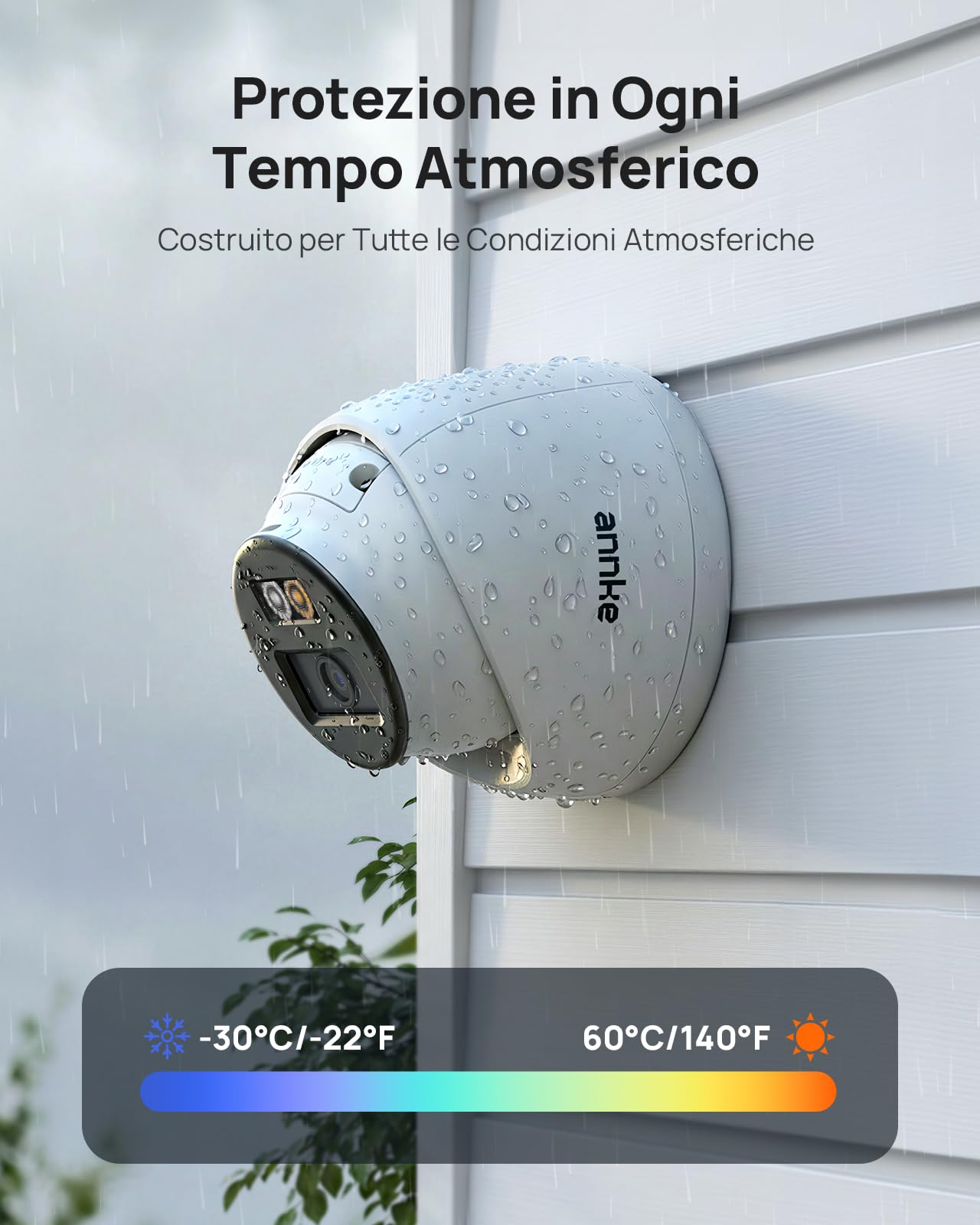 ANNKE 3K Telecamera PoE Esterno, Rilevamento di Uomo/Veicolo, Visione Notturna 30 metri, Videosorveglianza con Audio Bidirezionale, Impermeabile IP67, Slot per Scheda microSD | Audio Bidirezionale, Rilevamento di Persone e Veicoli, Visione Notturna IR fin