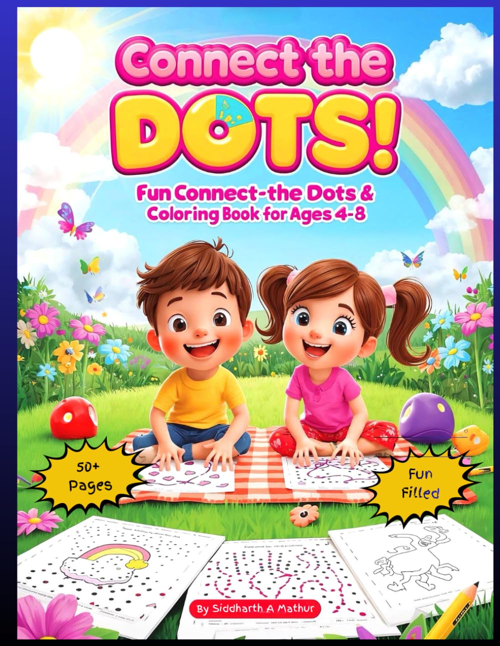 DOT-TO-DOT For Children & Adults Fun and Challenging Join the Dots: The mindful way to relax and unwind (Kids Activity Book)