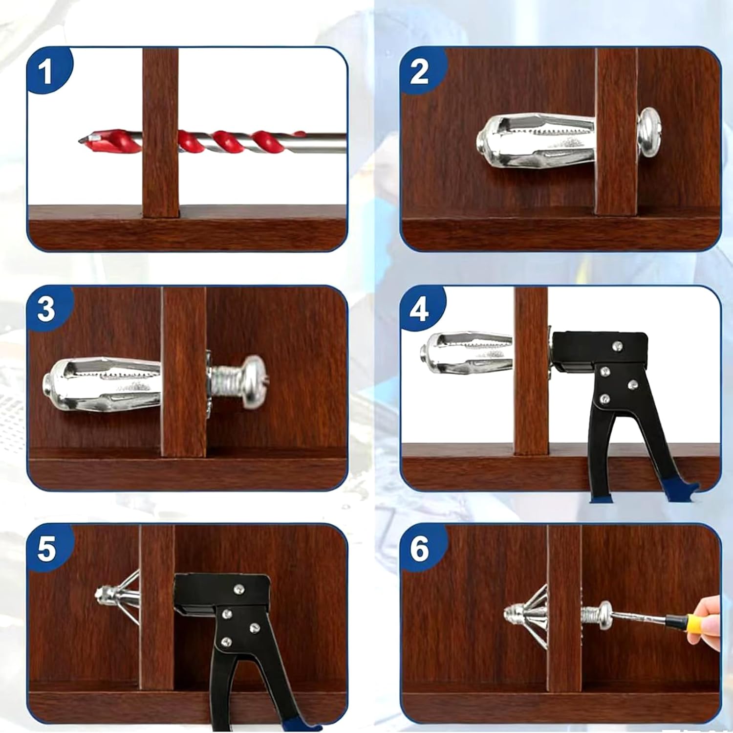 Cavity Dowels for Hollow Profiles - Strong, Secure Attachment in Steel Pipes, Aluminium, Sheet Metal, Plastic, Wood & Hollow Walls (16 Pieces) (M5 x 25)