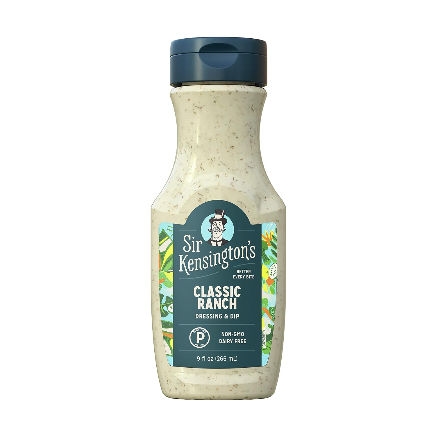 Sir Kensington's Ranch Dressing and Dip, Classic Ranch, Keto Diet & Paleo Diet Certified, Dairy Free, Gluten Free, Non- GMO Project Verified, Shelf-Stable, 9 oz
