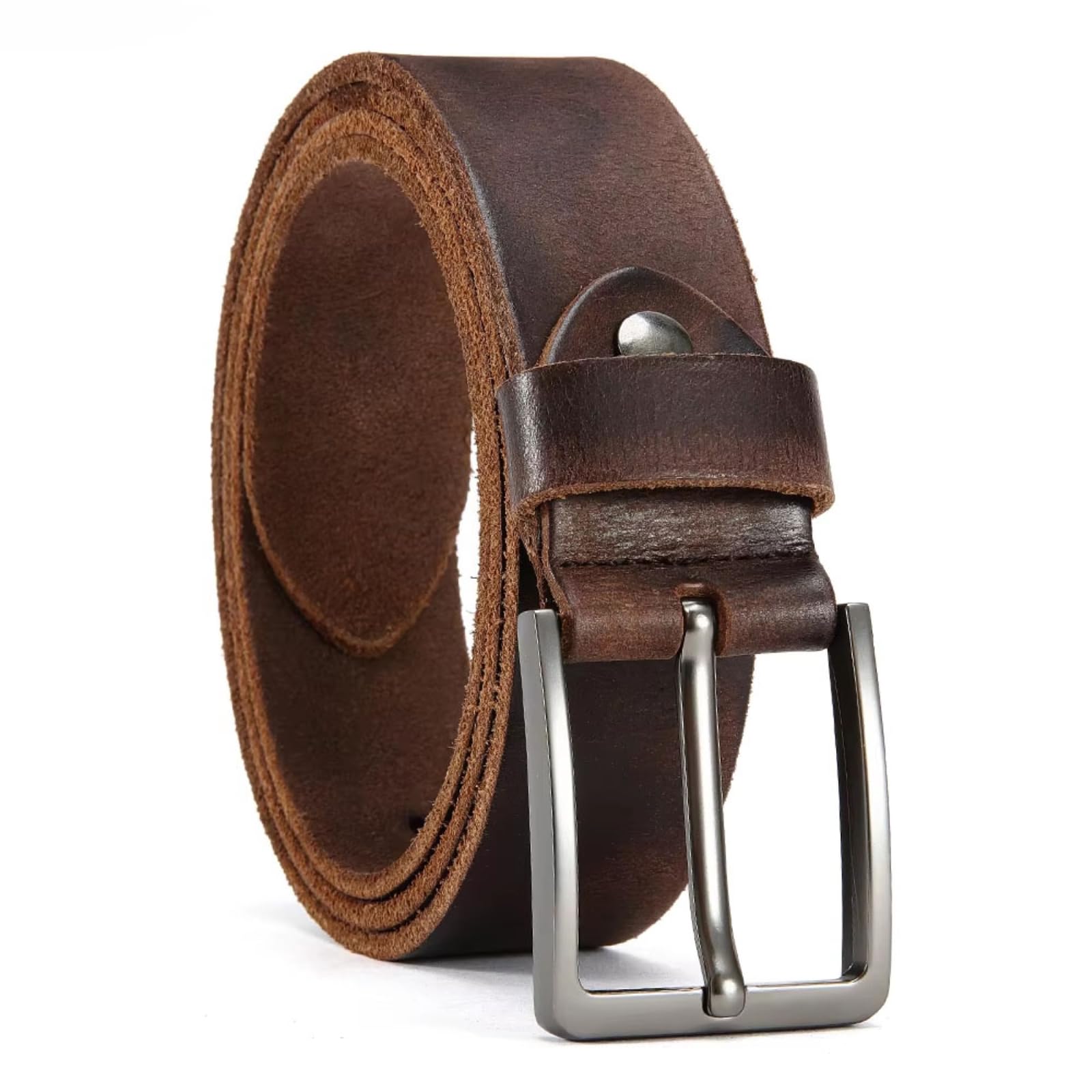 XCSTYY Belt Men's Belts, Casual And Business Fashion -brown-125cm