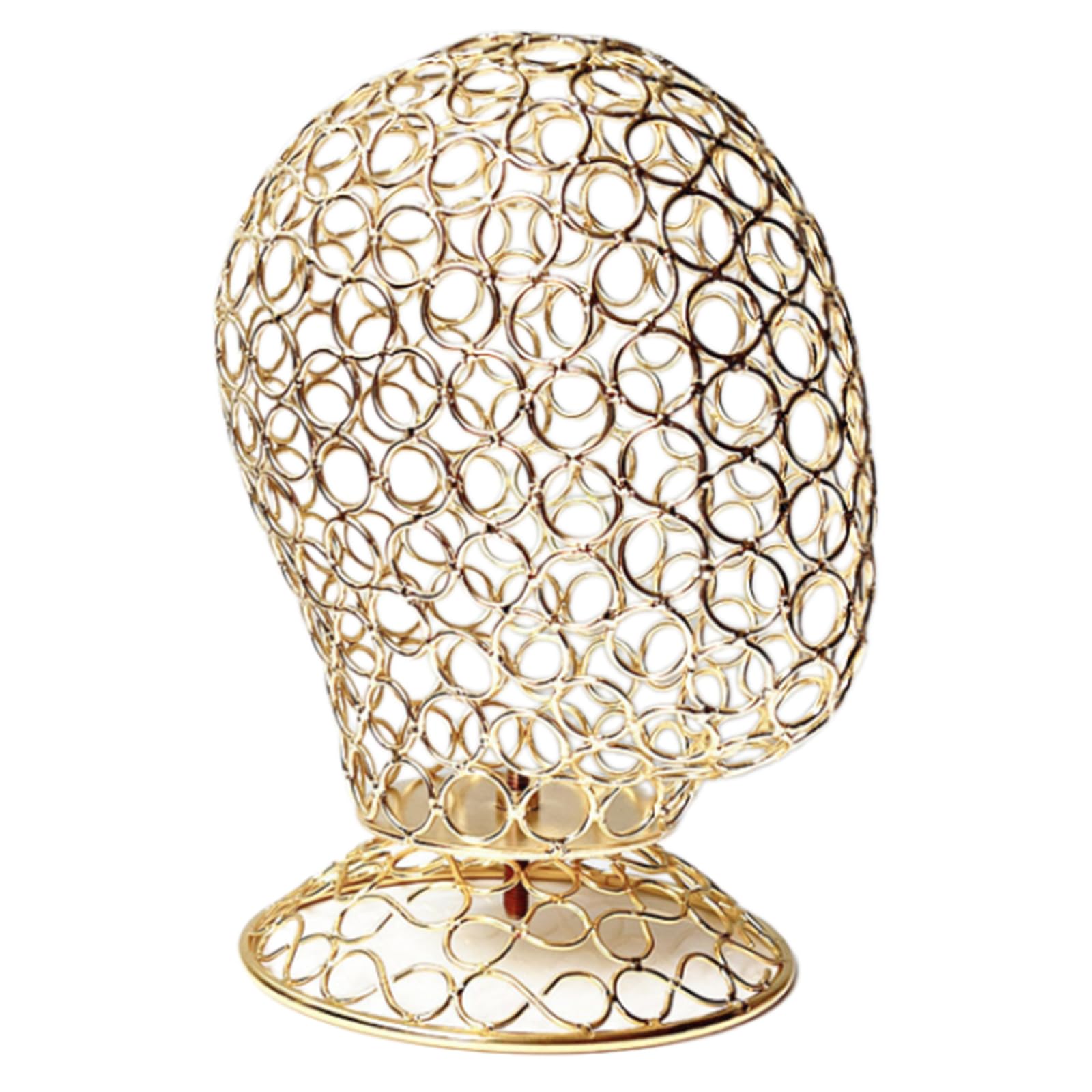 Cloudool Iron Mannequin Head Wigs Holder Hat Displaying Holder Iron Texture Wigs Display Holder For Displaying Various Headwear