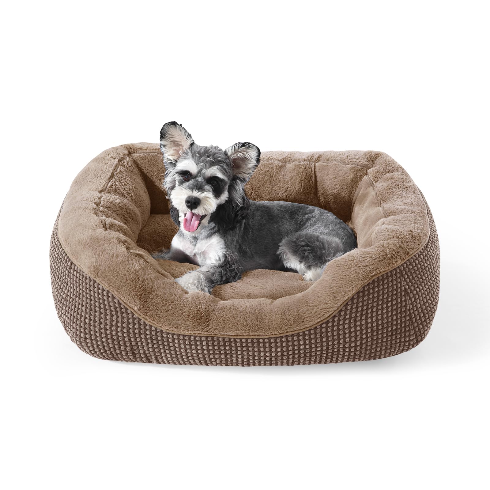 INVENHO Small Dog Bed Washable Orthopedic Calming Warming Durable Pet Bed with Anti-Slip Bottom