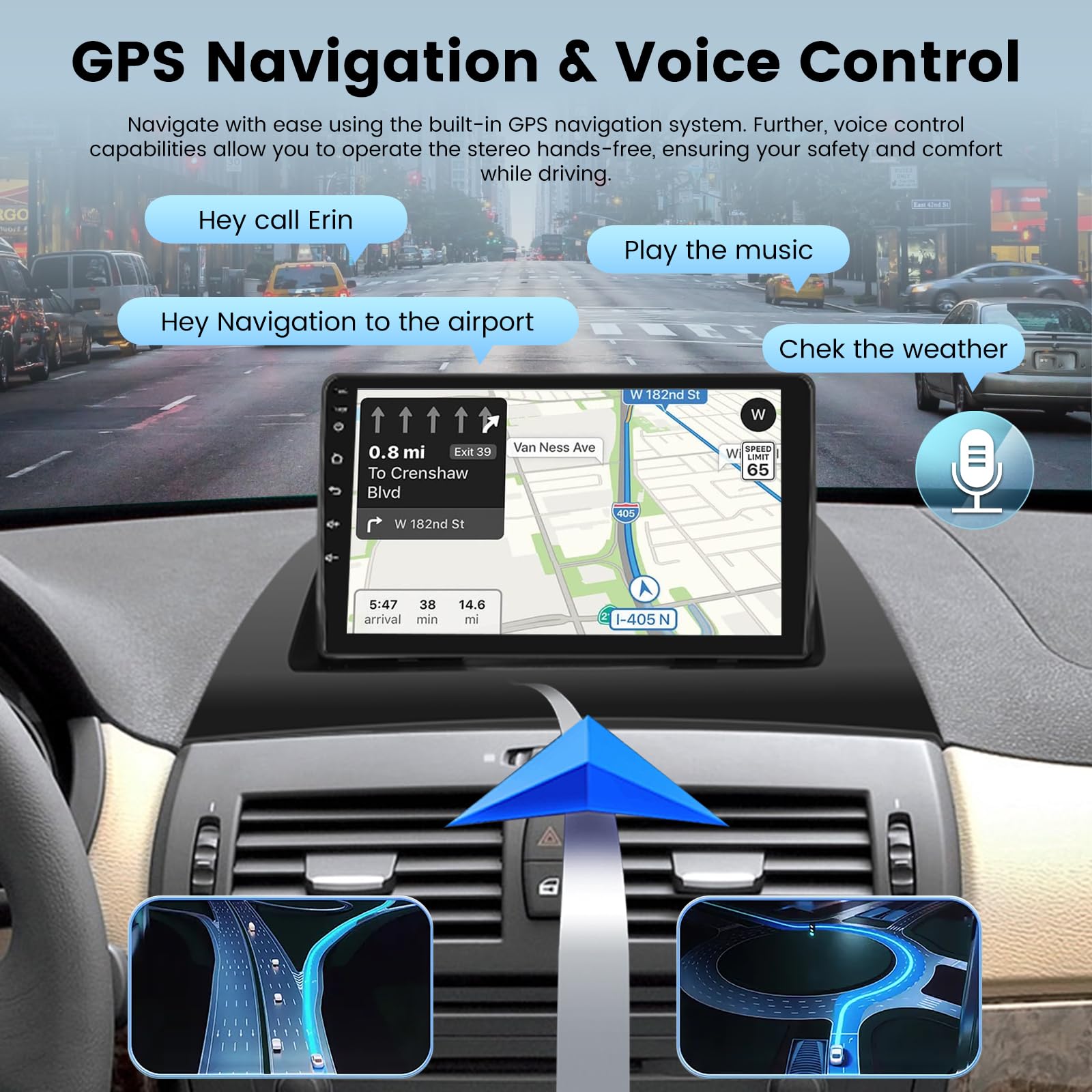 2+64G] Autoradio Android 13 per BMW X3 E83 2004-2012 con Senza Fili Carplay