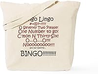 Vista 21 de CafePress Bingo Lingo Tote Bag Natural Canvas Tote Bag, Bolso de compras de tela, Caqui