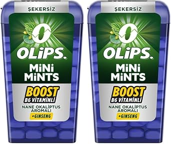 Olips Mini Mints Nane Okaliptus Aromal   ekersiz Ferahlat c   eker 12,5 gr 2 paketi