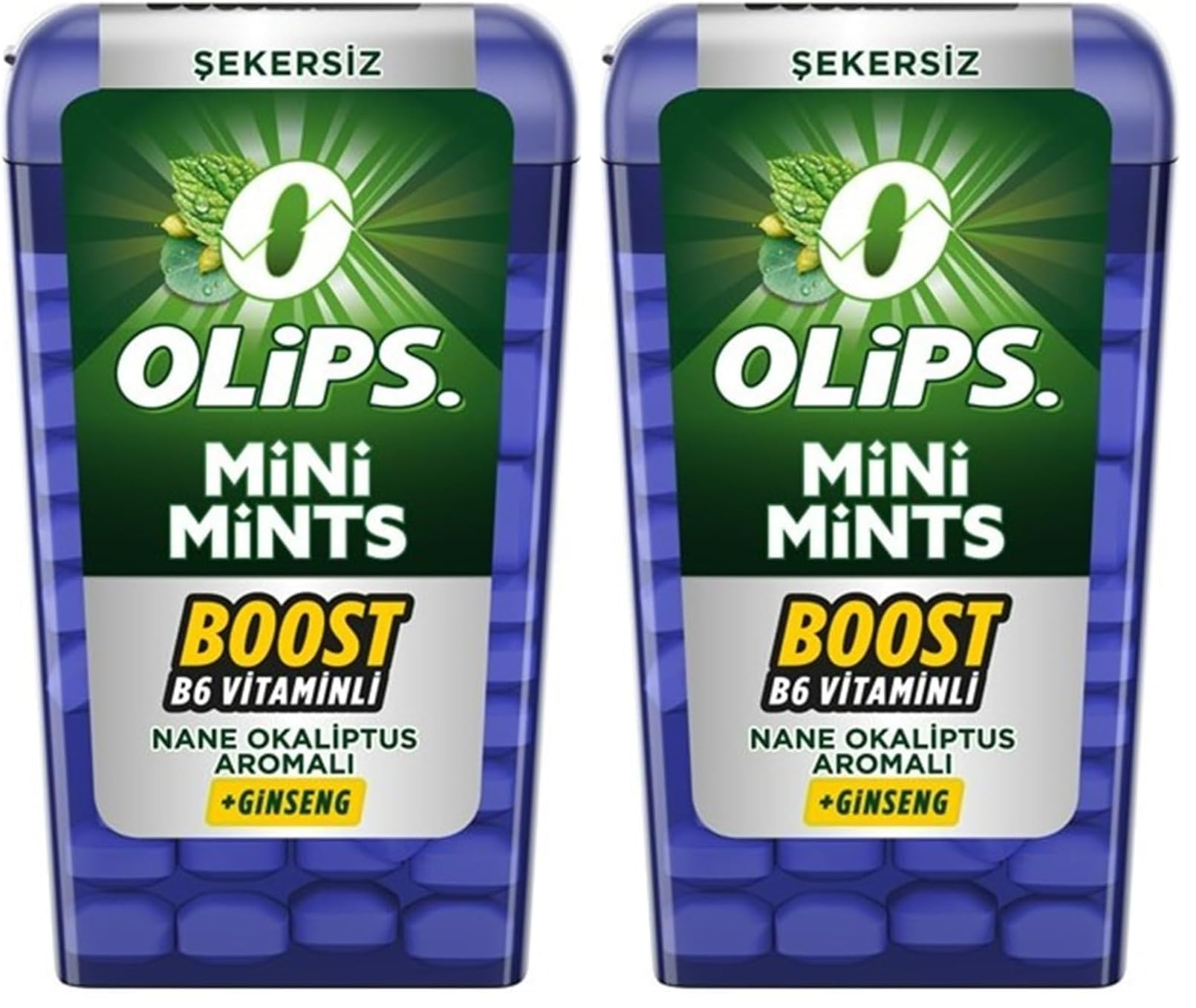 Olips Mini Mints Nane Okaliptus Aromalı Şekersiz Ferahlatıcı Şeker 12,5 gr (2 paketi)