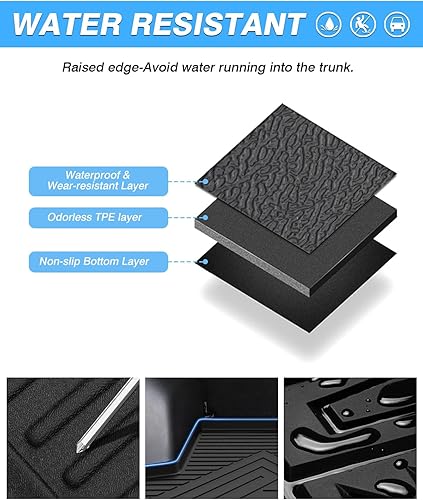 Vista 59 de Powerty Tapete de carga para BMW X5 2019-2025 2026, forro de carga TPE para todo tipo de clima, forros de maletero resistentes para BMW X5 sin